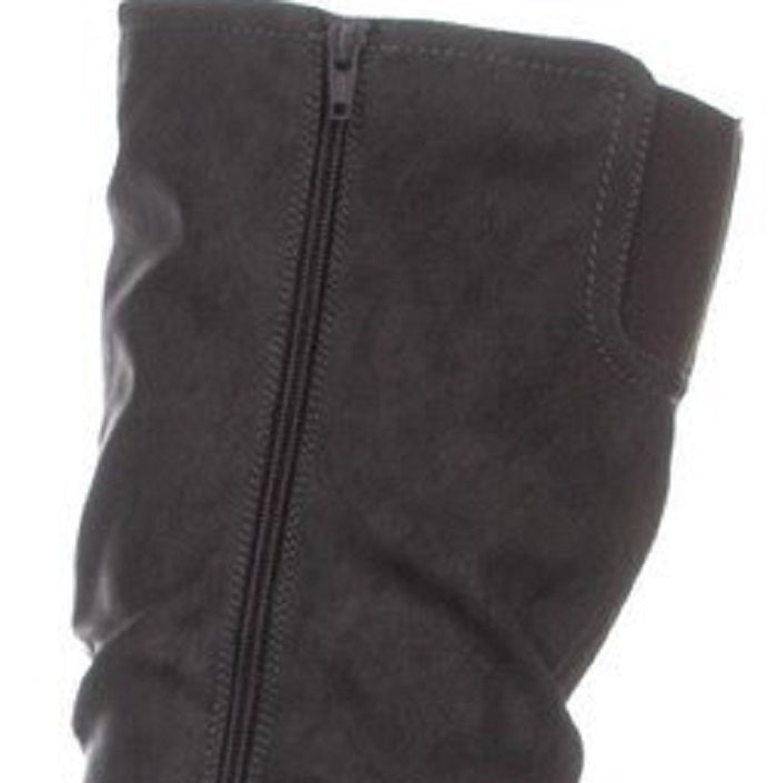 Cliffs by White Mountain Fairfield Almond Toe Knee Feminino Cinza Tamanho 11 M