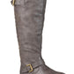 Bota feminina Spokane da coleção Journee, marrom, tamanho 9,5 m