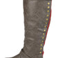 Bota feminina Spokane da coleção Journee, marrom, tamanho 9,5 m