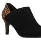 Bandolino Dawn Leather Comfort Shooties Feminino Preto Tamanho 9 M