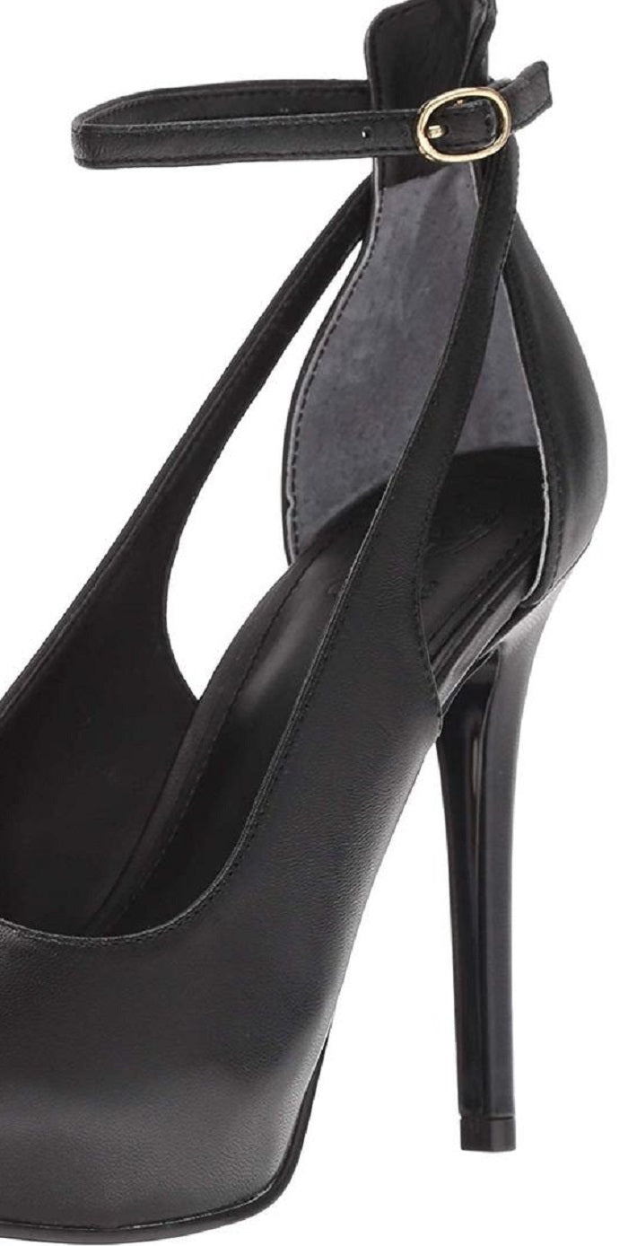 Sapatos plataforma femininos Guess Holie, pretos, tamanho 8 M