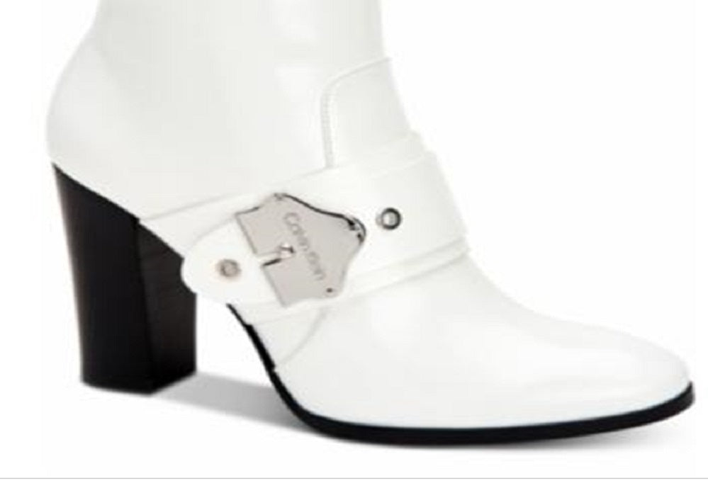 Calvin Klein Cai Bootie Feminino Branco Tamanho 9 M