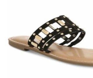 Sandálias de salto alto Bar III Avah femininas, casuais, com bico aberto, marrom, tamanho 7 M