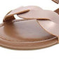 Sandálias femininas estilo &amp; co de couro sintético metálico rosa tamanho 8,5 M