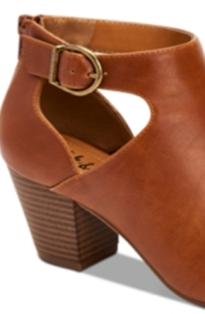 Calça feminina Kennaa Cutout Shooties, marrom, tamanho 8 M, da Style &amp; Co