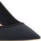 Sapatos de malha listrados Khari femininos da Inc, pretos, tamanho 9M