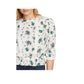 1.STATE Blusa feminina com estampa floral e renda embutida, marfim, vários tamanhos, pequena