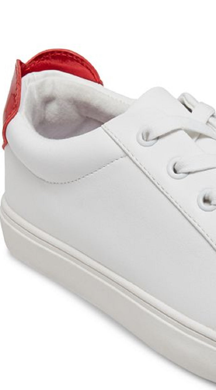 Tênis Betsey Johnson Tilly com cadarço 568 Branco Tamanho 9,5 M