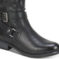Bota feminina Liona Tall de cano alto White Mountain, preta, tamanho 5 M
