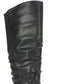 Bota feminina Liona Tall de cano alto White Mountain, preta, tamanho 5 M