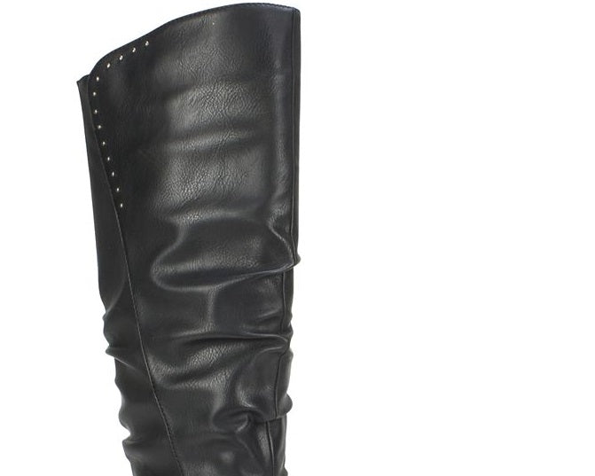 Bota feminina Liona Tall de cano alto White Mountain, preta, tamanho 5 M