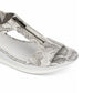 Sandálias femininas Kenneth Cole Reaction Pepea com zíper e salto plataforma, brancas, tamanho 5 M