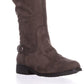 Botas femininas American Rag Adarra de cano alto, bico fechado, marrom, tamanho 11 M