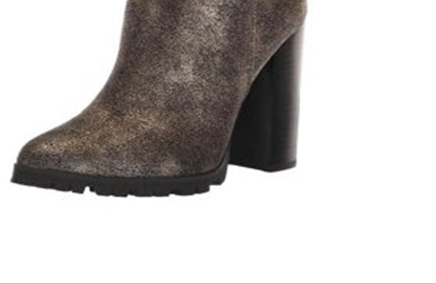 Botas femininas Katy Perry Raina Fabric bico fino cano médio cinza tamanho 10 M