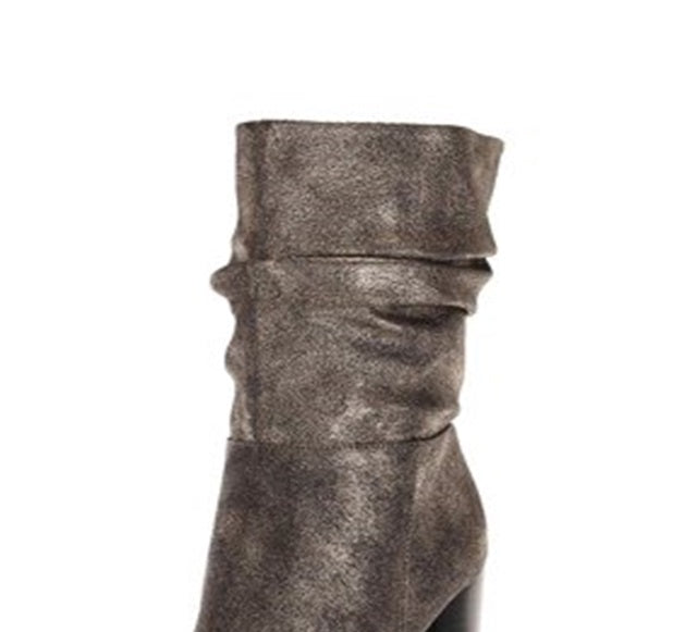 Botas femininas Katy Perry Raina Fabric bico fino cano médio cinza tamanho 10 M