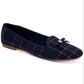 Charter Club Kimii Plaid Mocassim Feminino Azul Tamanho 8 M