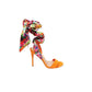 Sandália feminina Steve Madden Oasis laranja multicolorida tamanho 5,5 m