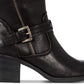 Botas femininas de couro sintético Weslin de cano médio Bare Traps, pretas, tamanho 11 M