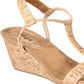 Sandálias plataforma casuais femininas Style &amp; Co Mulan com bico aberto, marrom, tamanho 6 M