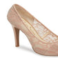 Jessica Simpson Parisah Lace Scarpin Feminino Marrom Tamanho 10 M