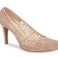Jessica Simpson Parisah Lace Scarpin Feminino Marrom Tamanho 10 M