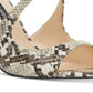 Sandálias de festa Nine West Giaa Multi Snake Pretas Tamanho 11 meses