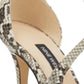 Sandálias de festa Nine West Giaa Multi Snake Pretas Tamanho 11 meses