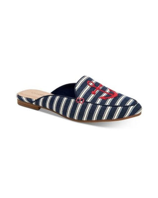 CC35 Marshel Slip on Flat Mules Anchor Azul Tamanho 7M