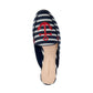 CC35 Marshel Slip on Flat Mules Anchor Azul Tamanho 7M