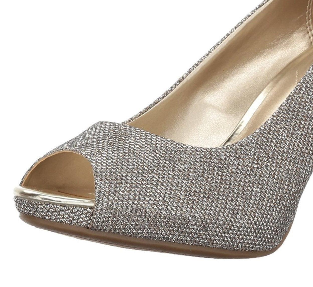 Sandália peep-toe texturizada Rainaa Bandolino feminina, amarela, tamanho 10,5 M