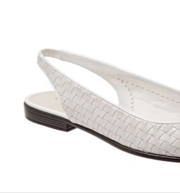 Sapatilhas Trotters Lucy Sling Back Brancas Tamanho 6,5 L