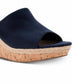 Sandálias plataforma femininas American Rag Shira Peep Toe para ocasiões especiais, azul, tamanho 8 M