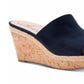 Sandálias plataforma femininas American Rag Shira Peep Toe para ocasiões especiais, azul, tamanho 8 M