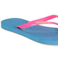 Havaianas Slim Logo Pop Up Signature Chinelo Feminino Azul Tamanho 9/10W