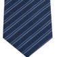 Gravata fina listrada dupla masculina Kenneth Cole, azul, tamanho único