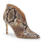 Botas femininas Jessica Simpson Layra Fabric bico fino na altura do tornozelo marrom tamanho 5 M
