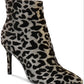 Botas femininas Thalia Sodi Ryliep bico fino na altura do tornozelo, tamanho 8 M, cinza