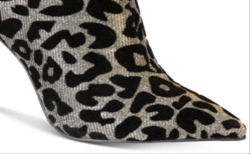 Botas femininas Thalia Sodi Ryliep bico fino na altura do tornozelo, tamanho 8 M, cinza