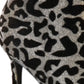 Botas femininas Thalia Sodi Ryliep bico fino na altura do tornozelo, tamanho 8 M, cinza