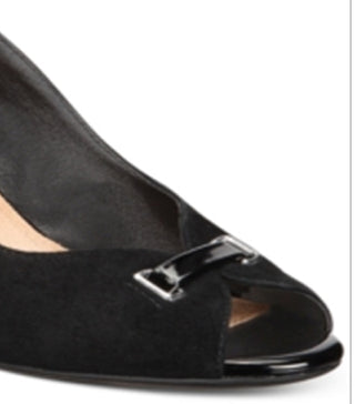 Giani Bernini Women's Vallay Leather Closed Toe Mary Jane Pumps Black Size 8 M