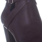 Botas femininas Tecia com fivela Call It Spring, vermelhas, tamanho 7,5 B