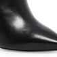 Steve Madden Comfort Via Botas de couro femininas com zíper e bico fino, tamanho 6 M, pretas