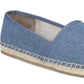 Sapatilhas de balé femininas Circus by Sam Edelman Metallic Loretta Espadrille, tamanho 7 M, azul