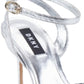 DKNY Jax Metallic Slingback Scarpin Feminino Prateado Tamanho 7,5M
