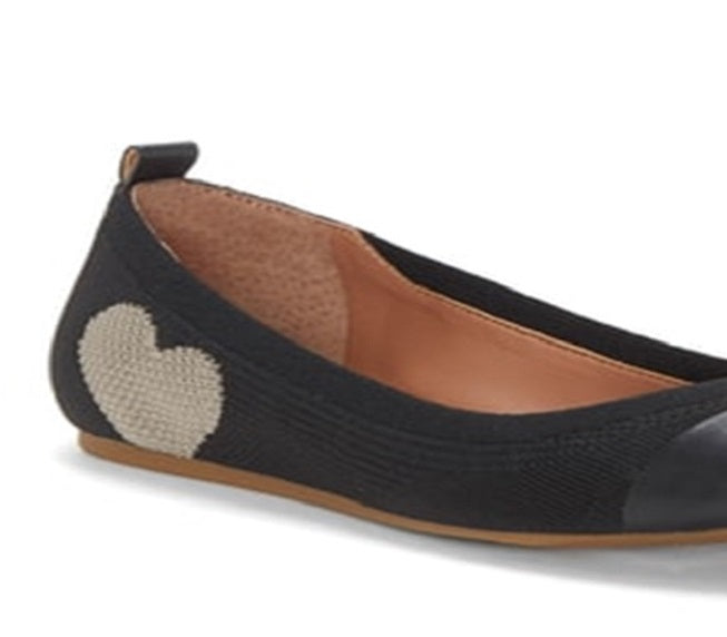 ED by Ellen DeGeneres Ballet Shadow Lilliknit Flat Preto Tamanho 8 M