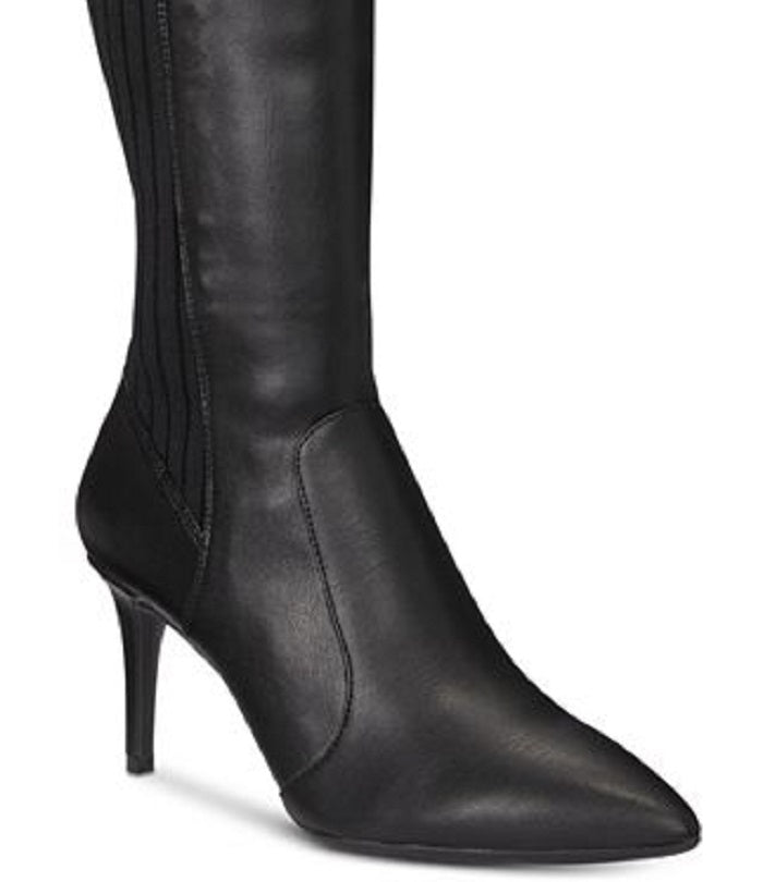 INC International Concepts Feminino Izetta Tecido Almond Toe Joelho Preto Tamanho 5.5