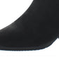 Botas femininas Aqua College com bico redondo e salto bloco, pretas, tamanho 9,5 M