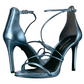 Sandálias femininas Kenneth Cole Bryanna com bico aberto e tira no tornozelo, tamanho 10 M, azul