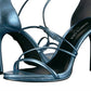 Sandálias femininas Kenneth Cole Bryanna com bico aberto e tira no tornozelo, tamanho 10 M, azul