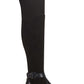 Botas de montaria femininas Nine West Nacoby acima do joelho, pretas, tamanho 6,5 M